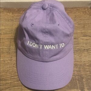 I don’t want too baseball cap